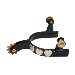 Showman Youth Spurs with Silver Hearts