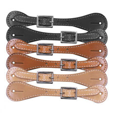 Showman Youth Leather Spur Straps