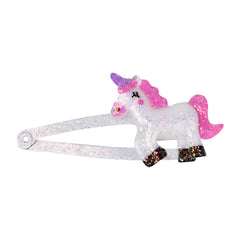 Glitter Unicorn Hair Clips