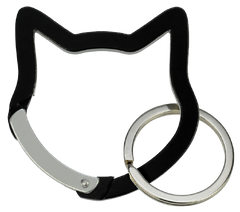 Aluminum Cat Carabiner Keychain