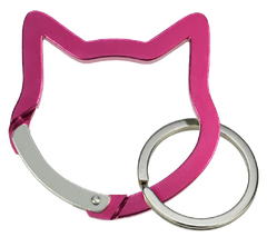 Aluminum Cat Carabiner Keychain