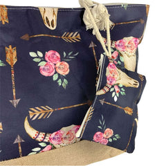 Arrow & Blossom Weekender Tote