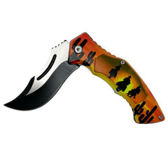 Sunset Cowboys Folding Knife
