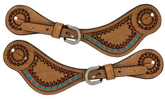 Showman Ladies Embossed Spur Straps
