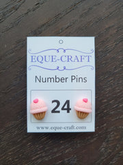 Number Pins - Cupcakes