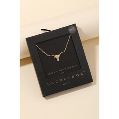 Bull Head Pendant Necklace - Gold