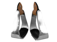 Youth Aluminum Stirrups with Rubber Tread