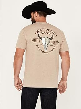 Ariat Men's Bison Skull Tee