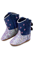 Old West Poppets - Sparkly Purple/Blue