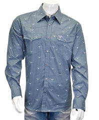 Men's Skull Burst Long Sleeve Shirt