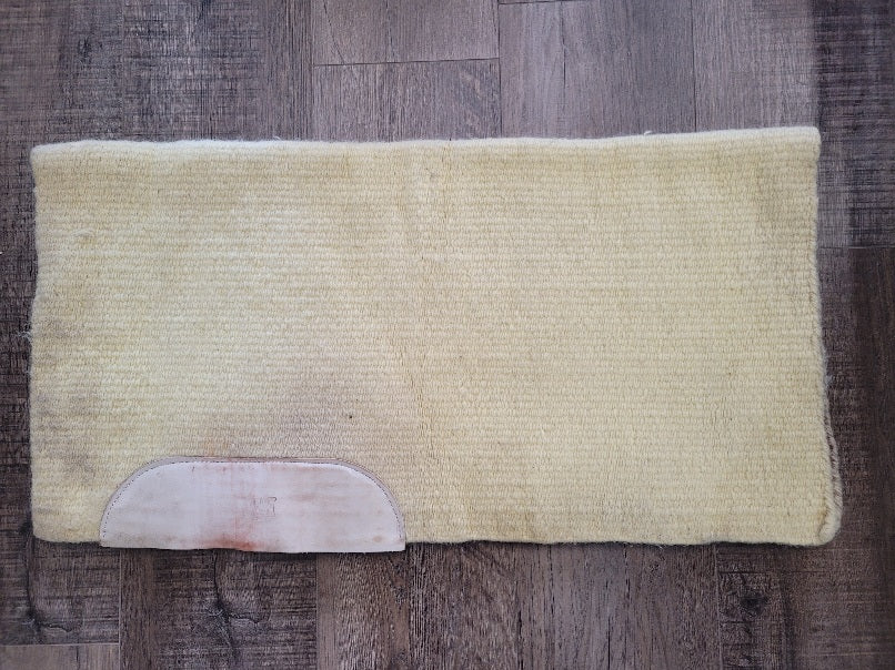 Yellow Wool Saddle Blanket