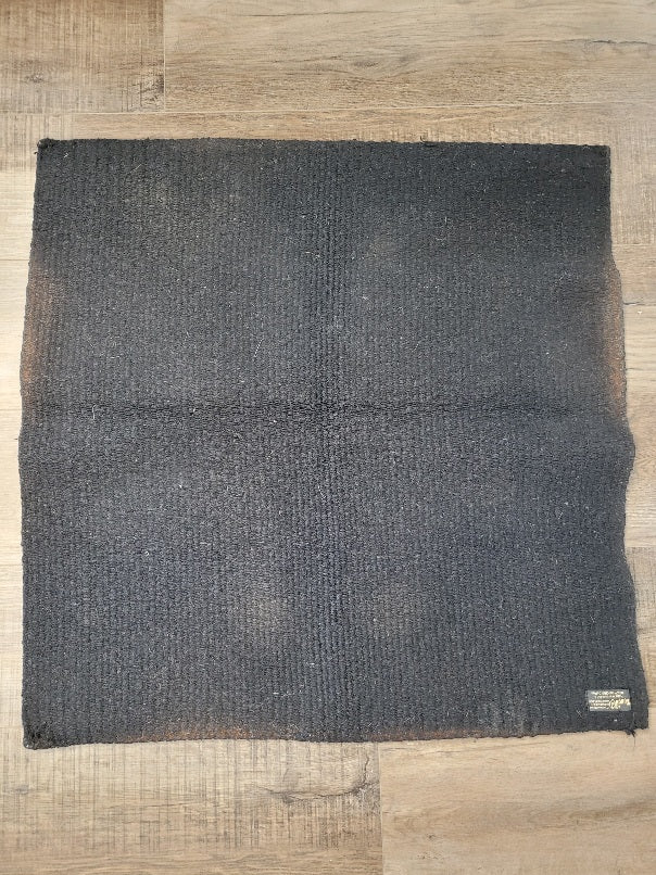 Black Wool Saddle Blanket