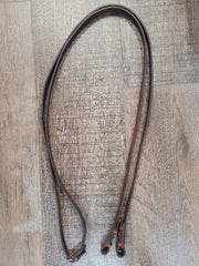 Brown Plain Leather Reins - 5/8 x 54"