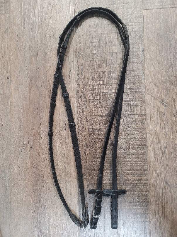 Kieffer Black Web Reins - 56"