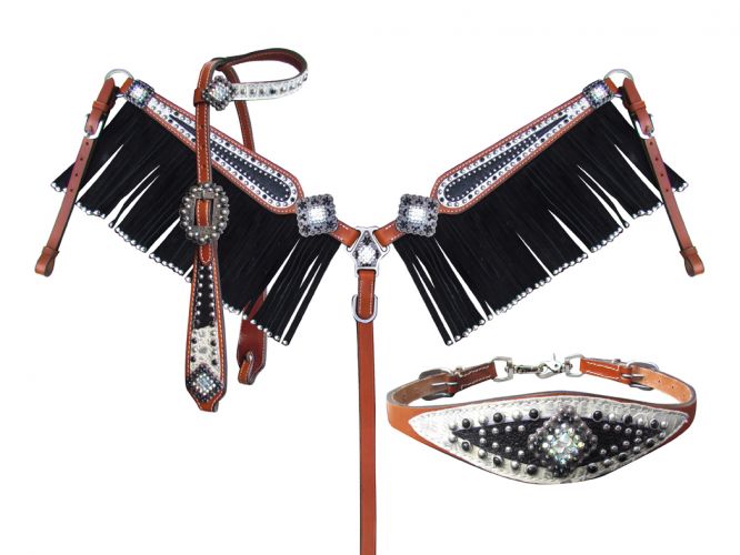 Showman Stingray Headstall/Breast Collar/Wither Strap