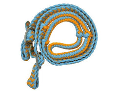 Showman Braided Nylon Barrel Reins with Knots