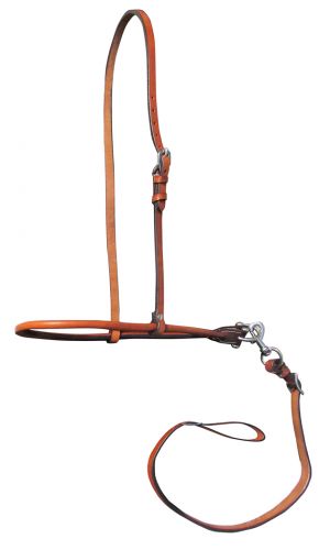 Showman Rolled Leather Tiedown