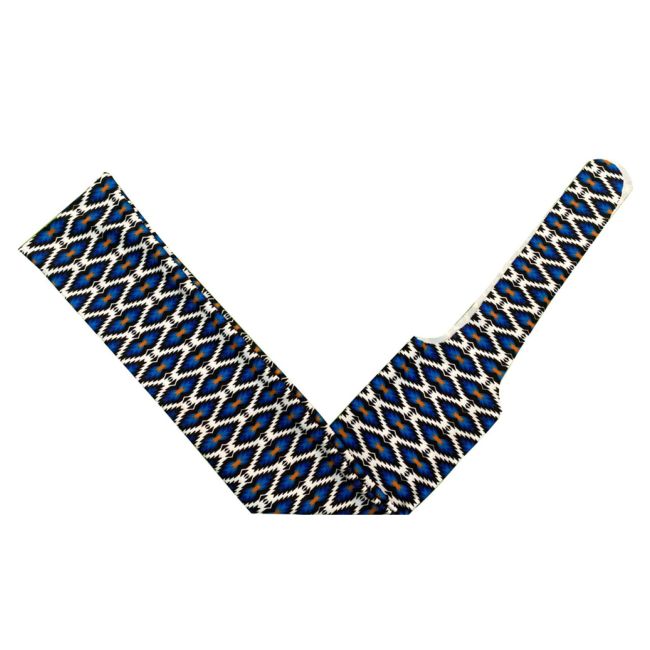 Blue & Sand Slip-On Tail Bag
