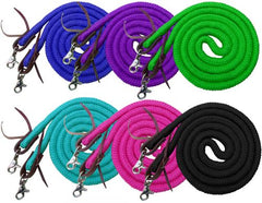 Showman 8' Soft Cotton Barrel Reins