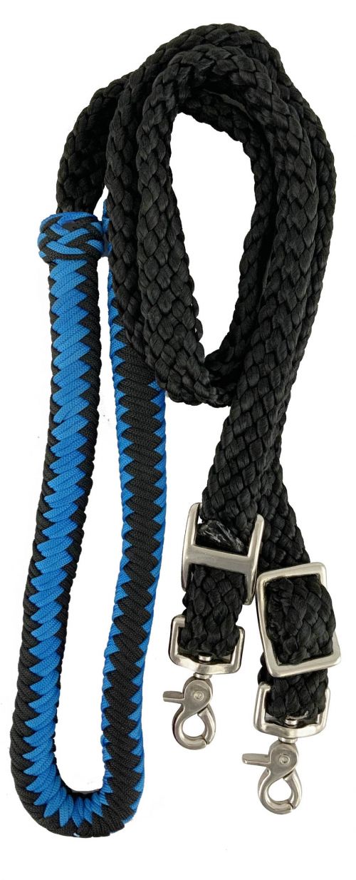 Soft Cotton 8' Braided Barrel Reins