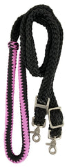 Soft Cotton 8' Braided Barrel Reins