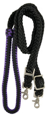 Soft Cotton 8' Braided Barrel Reins