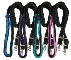 Soft Cotton 8' Braided Barrel Reins