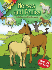 Horses & Ponies Sticker & Colouring Book