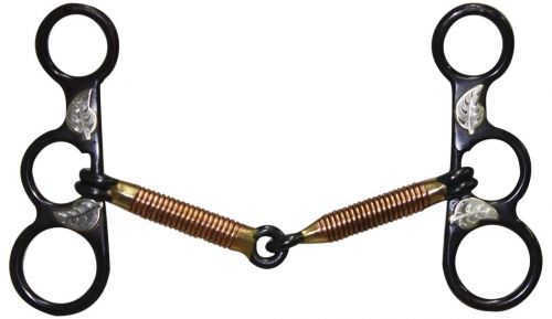 Showman Engraved Black Steel Copper Wrapped Bit