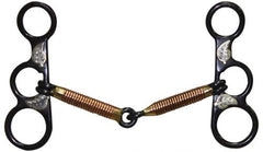Showman Engraved Black Steel Copper Wrapped Bit