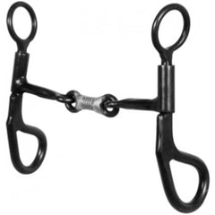 Black Steel Snaffle with Copper Wire Dog Bone - 5"