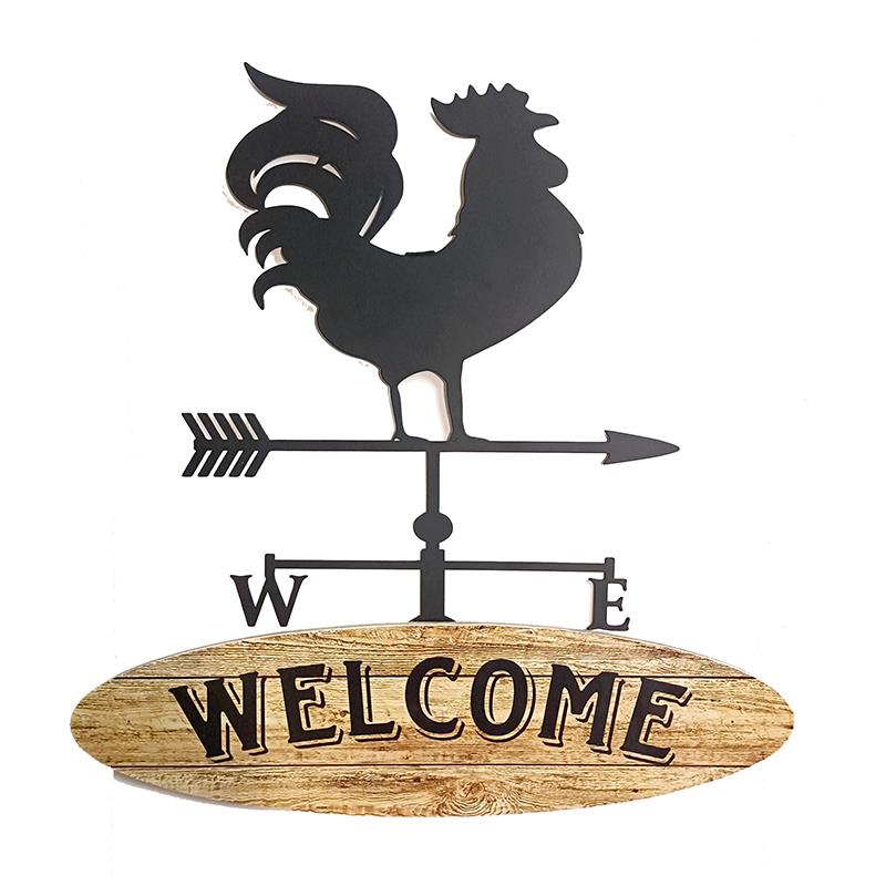 Rooster Welcome Sign