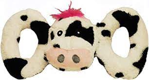 Jolly Pets Tug-a-Mals Cow Medium