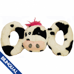 Jolly Pets Tug-a-Mals Cow Large