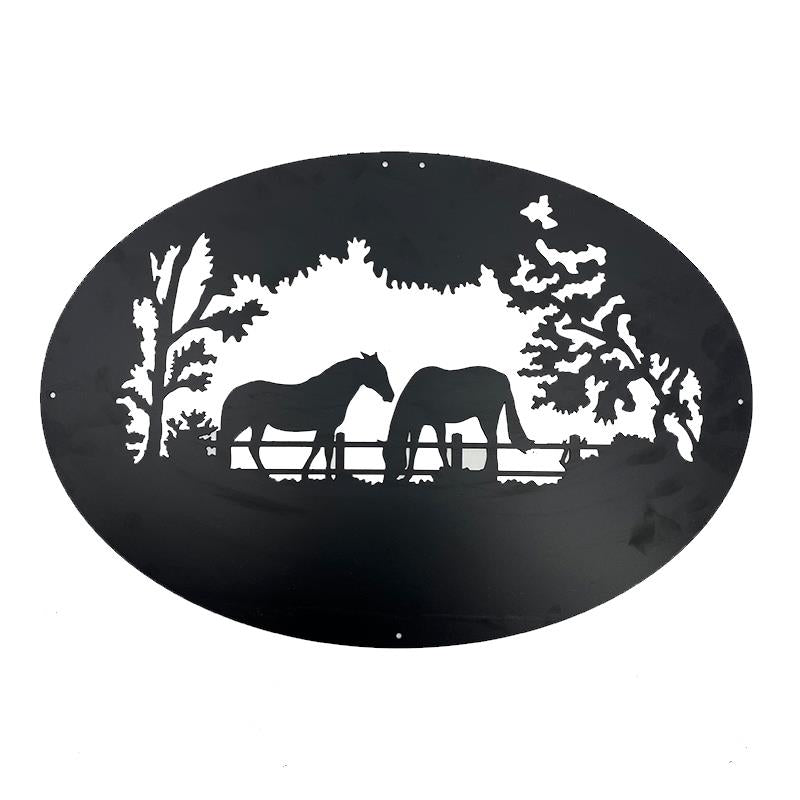 Oval Horse Wall Plaque