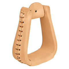 Weaver Natural Leather Covered Stirrups