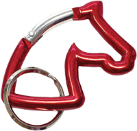 Horse Head Carabiner Keychain