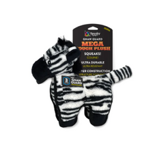Spunky Pup Mega Tough Plush Zebra