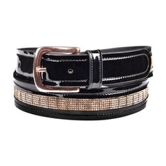 Waldhausen Rose Gold Patent Leather Belt