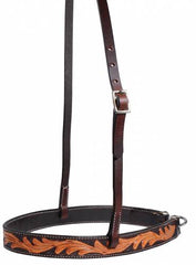 Professional's Choice Black Floral Tiedown Noseband