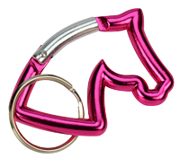 Horse Head Carabiner Keychain