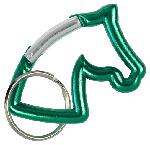 Horse Head Carabiner Keychain