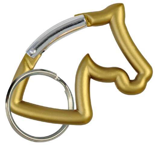 Horse Head Carabiner Keychain