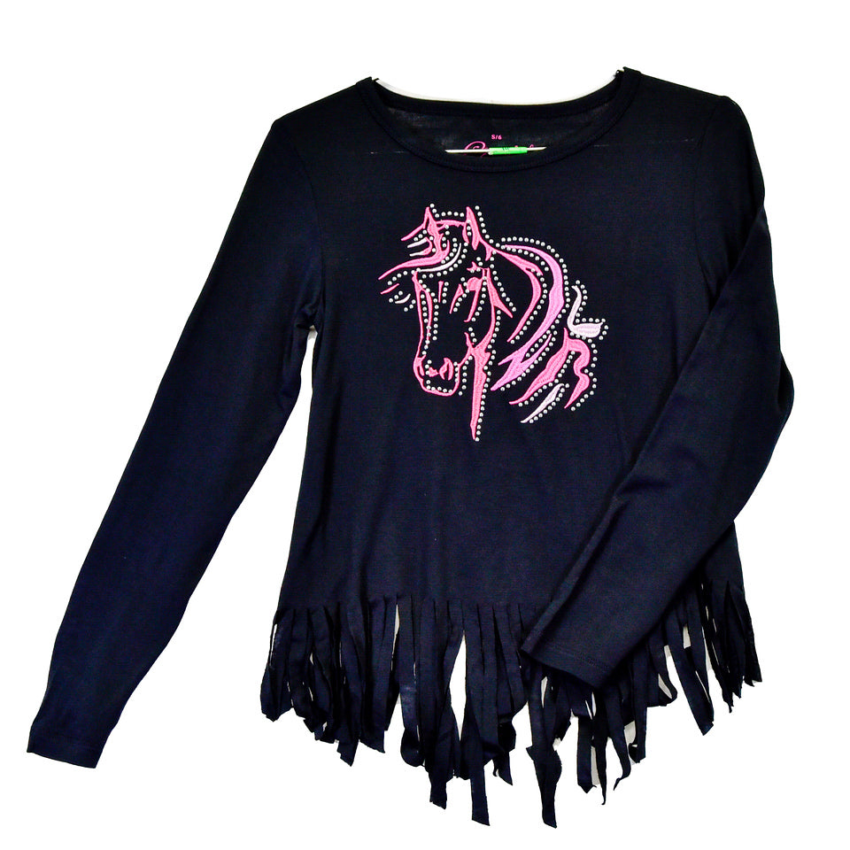 Youth Bella Horse Fringe Top