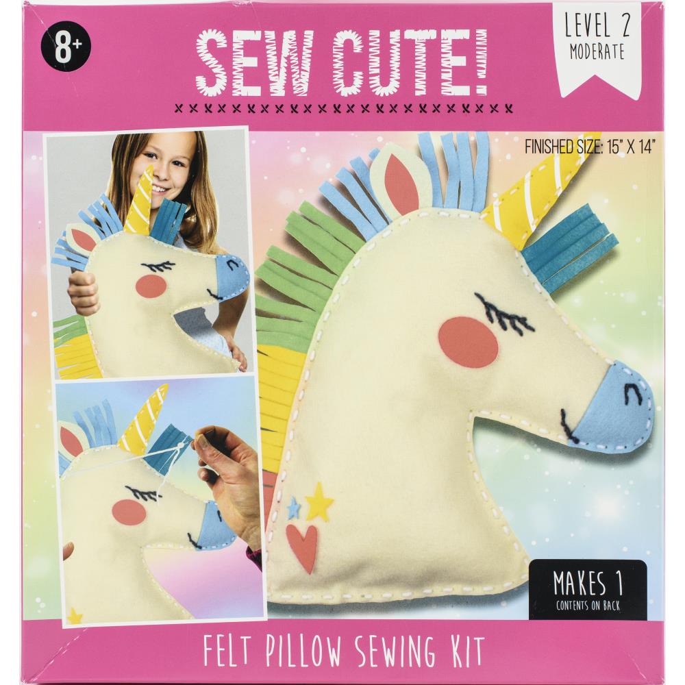 Unicorn Felt Pillow Kit