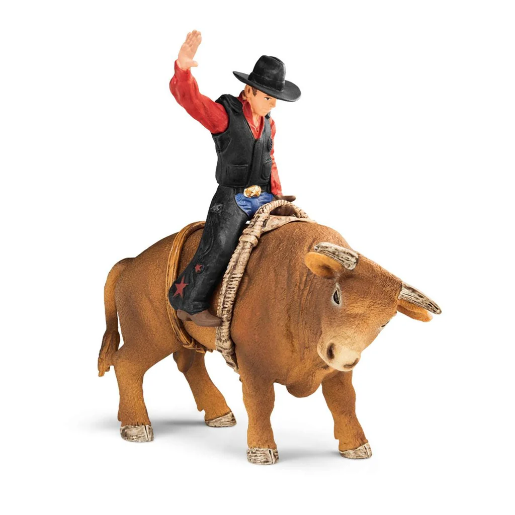 Schleich Cowboy with Bull