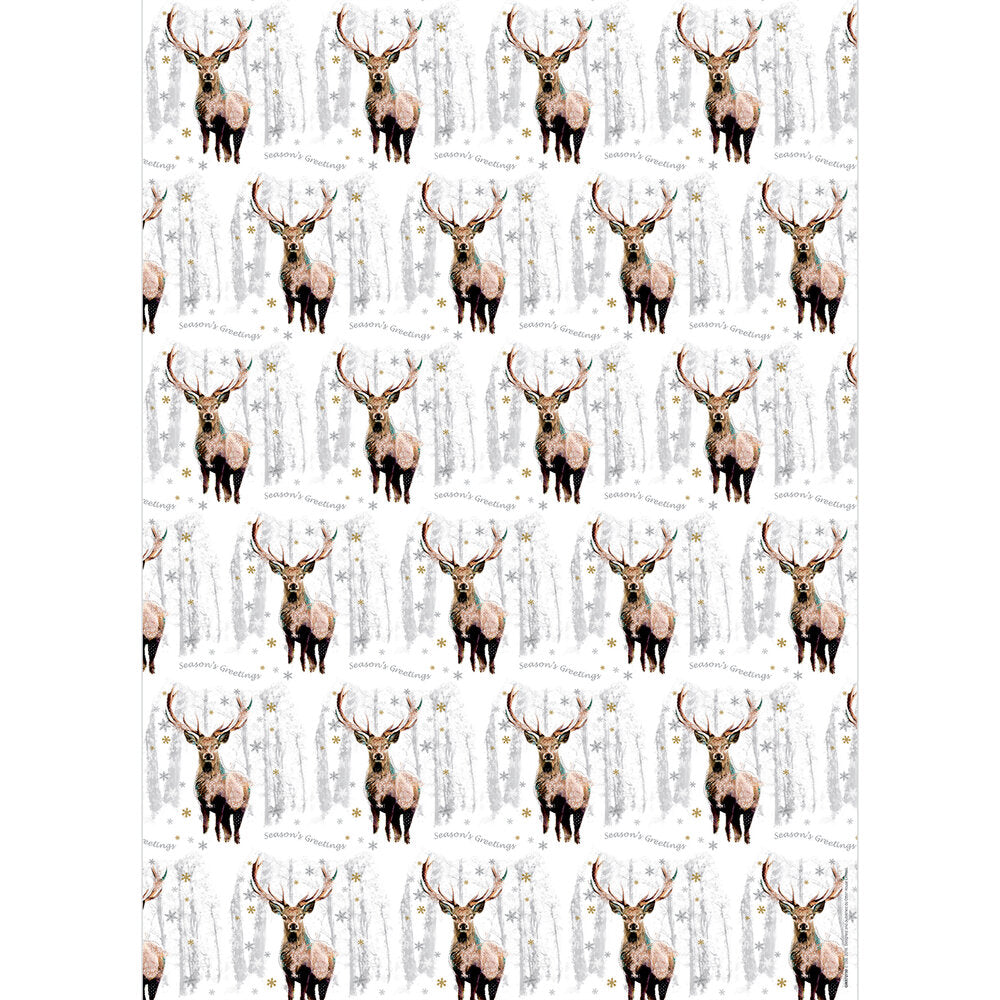 Gift Wrap & Tags - Snowflake Stag