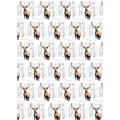 Gift Wrap & Tags - Snowflake Stag