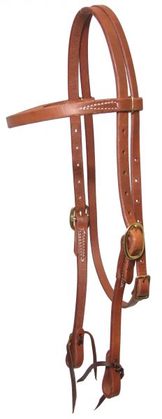 Showman Oiled Harness Leather Headstall