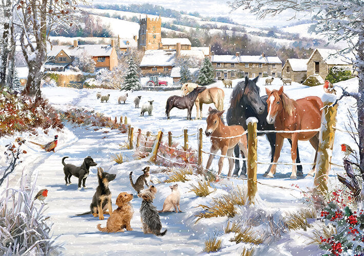 Jigsaw Puzzle - Winter Fields